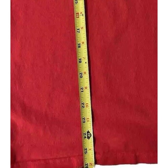 Vintage Women’s Champion "Campeon" Spanish Logo Raised Appliqué T-Shirt RED - Picture 7 of 8